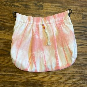 American Eagle boho tie-dye shoulder bag